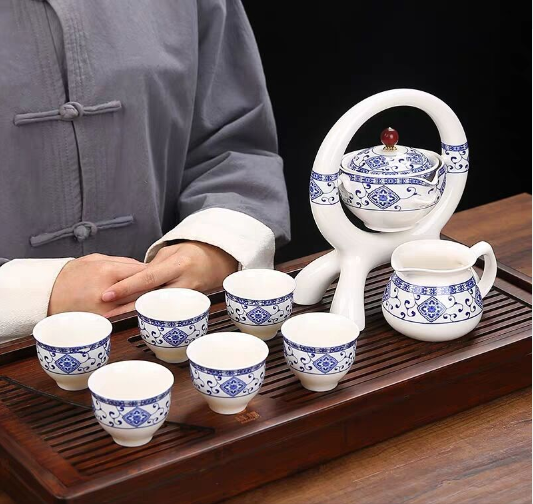 BowLift | Ceramic Charm Far East Style Semi-Automatic Teapot