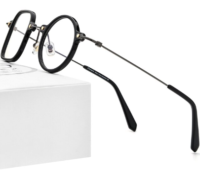 BowLift | Irregular Shape Geeky Titanium Eyeglasses
