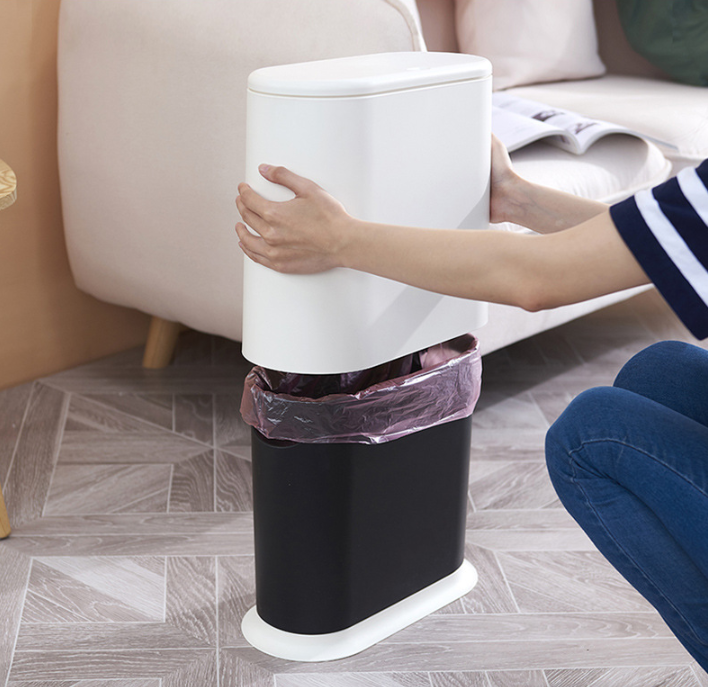 Waste Wise DouBowlifte Compartment Trash Can | Bowlift