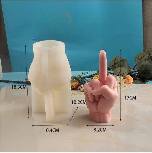 BowLift | Middle Finger Hand Gestures Artsy Candle DIY Molds