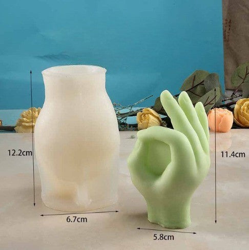 BowLift | Middle Finger Hand Gestures Artsy Candle DIY Molds