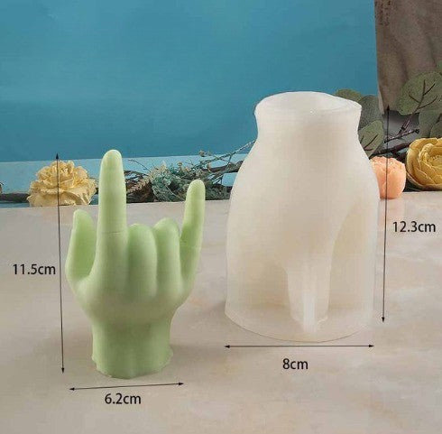 BowLift | Middle Finger Hand Gestures Artsy Candle DIY Molds