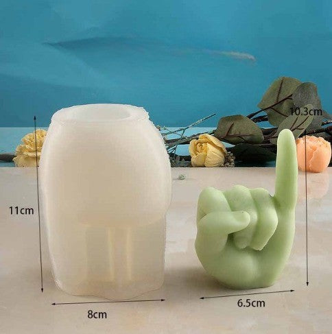 BowLift | Middle Finger Hand Gestures Artsy Candle DIY Molds