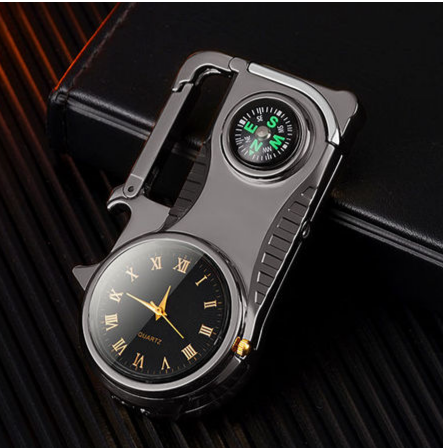 Compass Fire Camping Windproof Lighter Watch | Bowlift