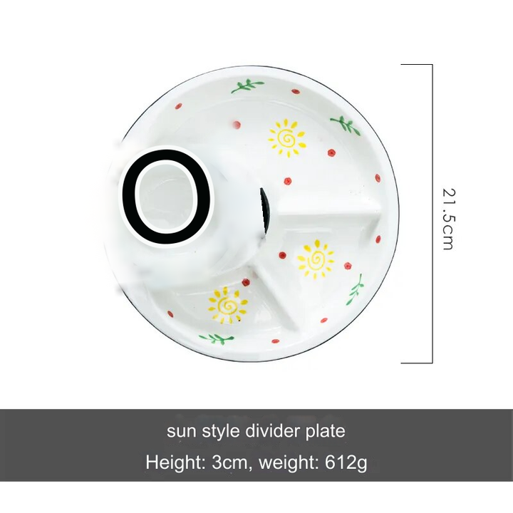 BowLift | Breakfast Combo Nordic Ceramic Plate
