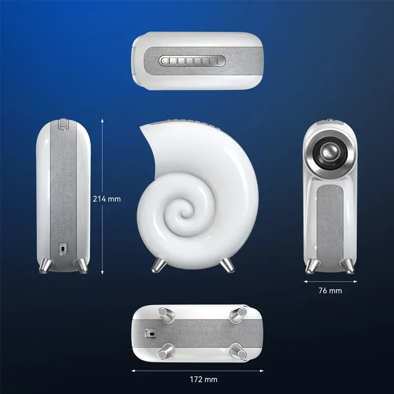 BowLift | Colorful Sea Shell LED Bluetooth Smart Speaker