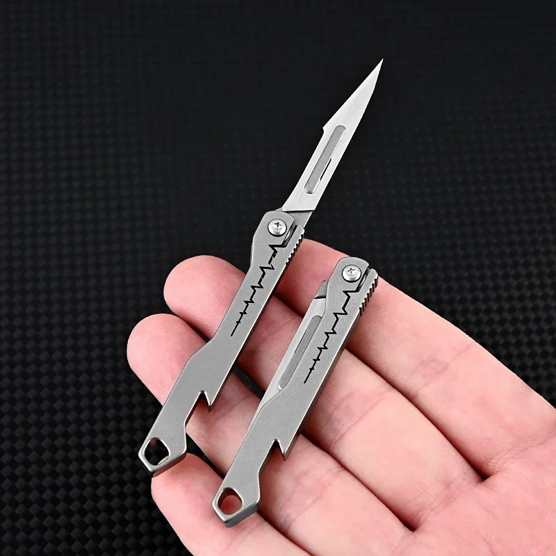 Titanium All-Purpose Foldable Sharp Cutter Knife | Bowlift