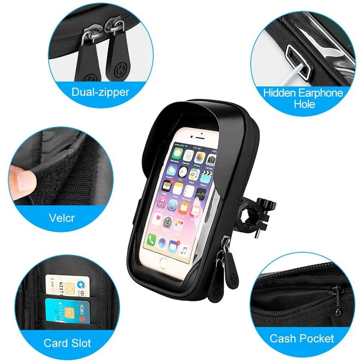 BowLift | Motorcycle Handlebar  Waterproof Universal Phone Holder