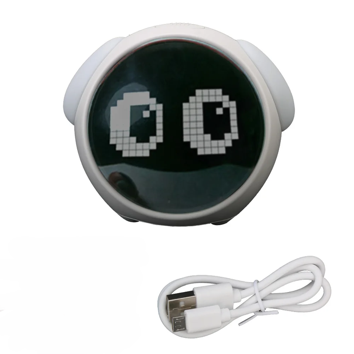BowLift | Cute Expression Night Light Alarm Clock