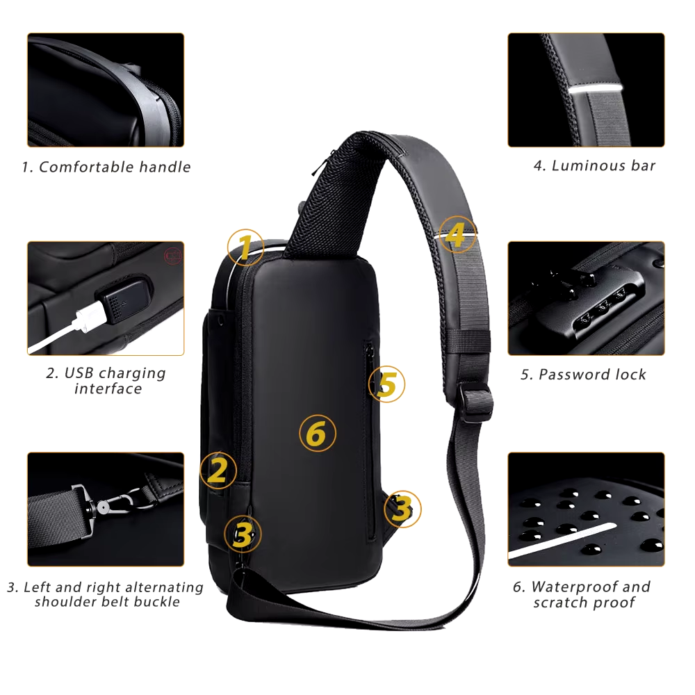 BowLift | Crossbody Leather Anti-Theft Waterproof Bag