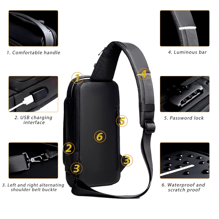 BowLift | Crossbody Leather Anti-Theft Waterproof Bag