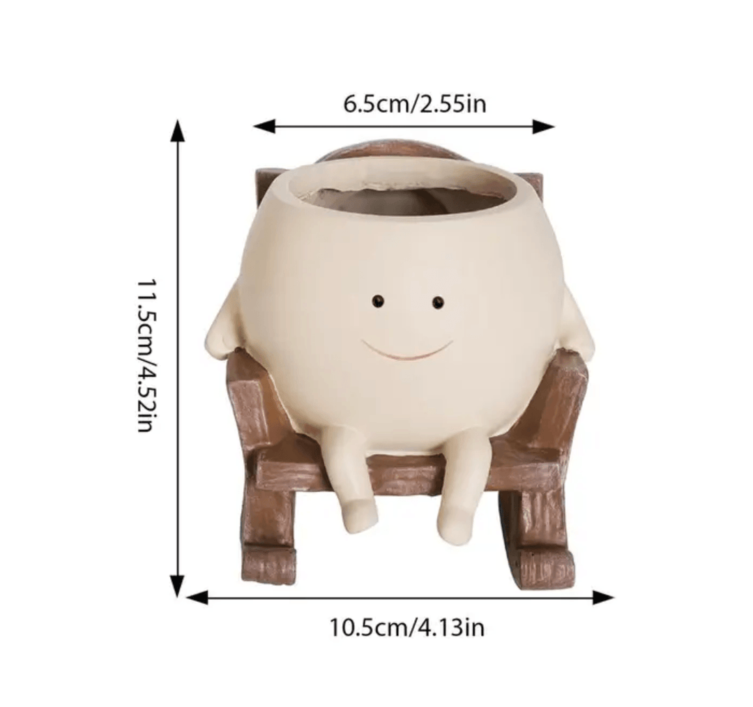 BowLift | Resin Smiling Face Planter