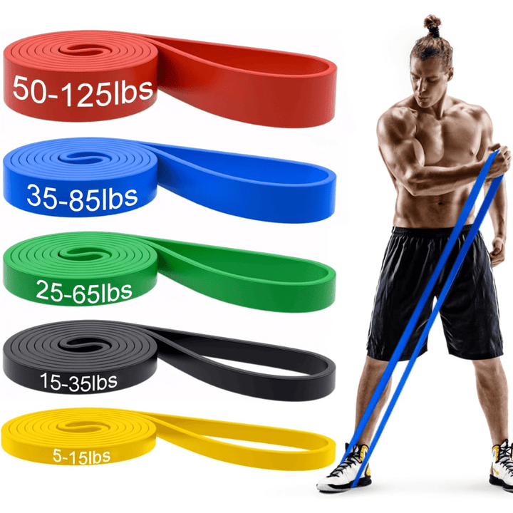 BowLift | Resistforce Pull-Up Assistance Bands – Resistance Set for Strength Training, Dips, and Bodyweight Exercises