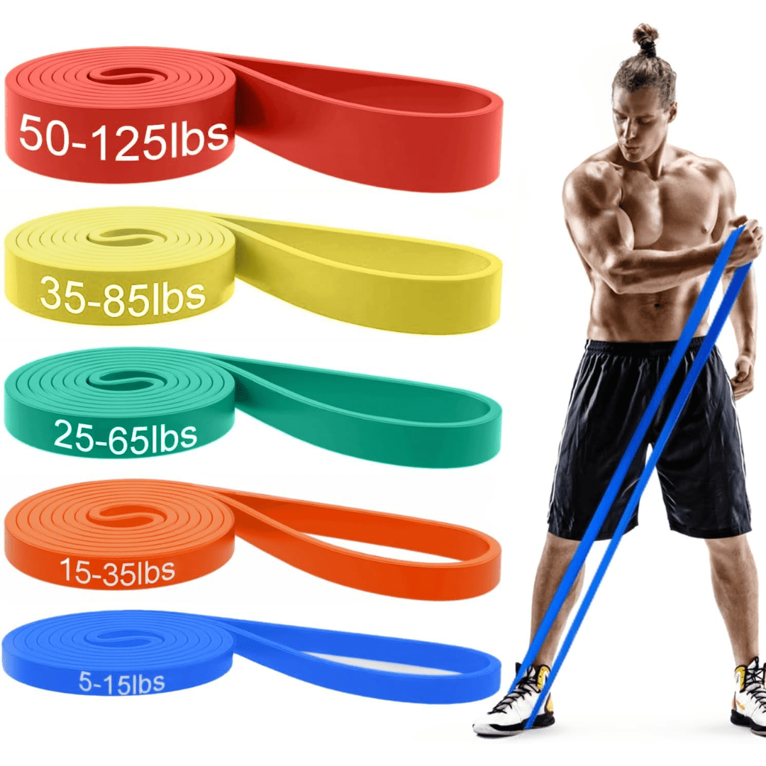 BowLift | Resistforce Pull-Up Assistance Bands – Resistance Set for Strength Training, Dips, and Bodyweight Exercises