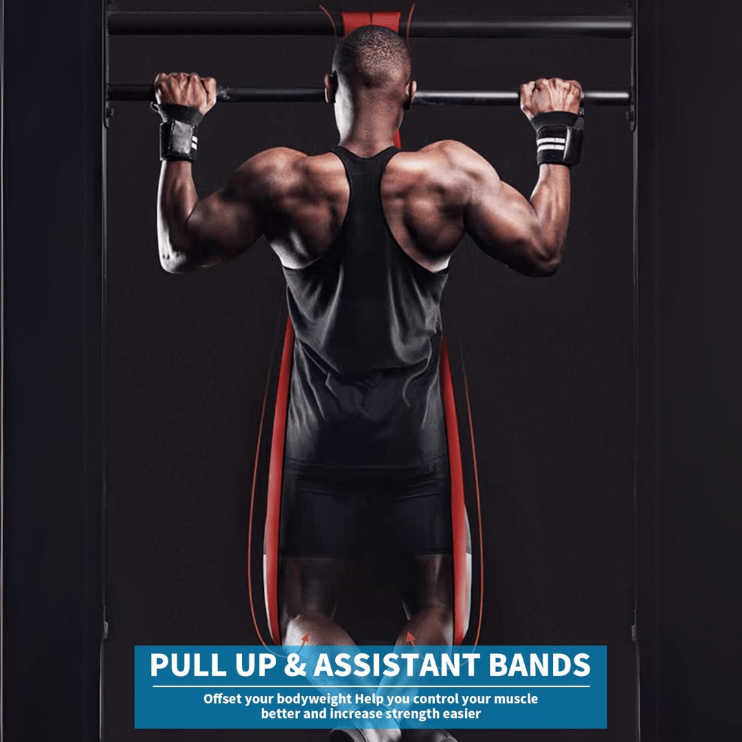 BowLift | Resistforce Pull-Up Assistance Bands – Resistance Set for Strength Training, Dips, and Bodyweight Exercises