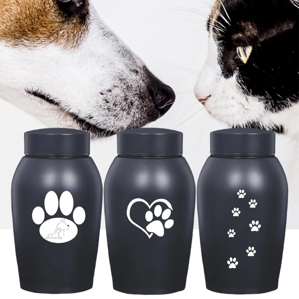 RestPaw • Stainless Steel Pet Memorial Urn - Dog & Cat Urn - BowLift