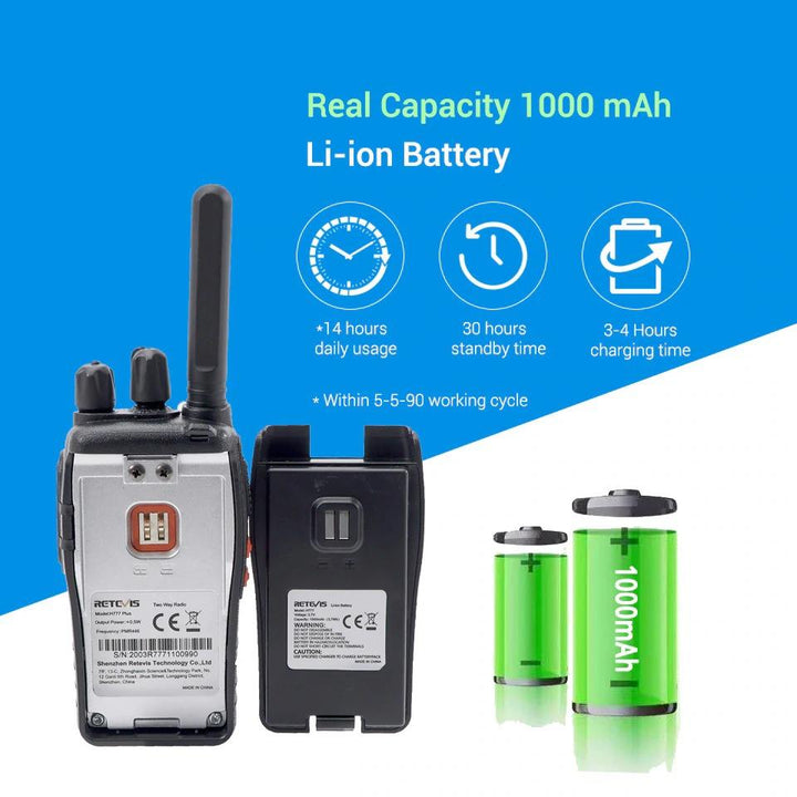 BowLift | Radio Walkie Talkie 2 pcs USB Charging