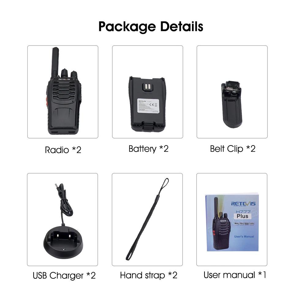 BowLift | Radio Walkie Talkie 2 pcs USB Charging