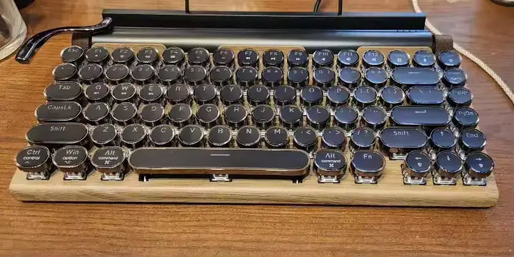 Retro Wireless Keyboard for Focused Work