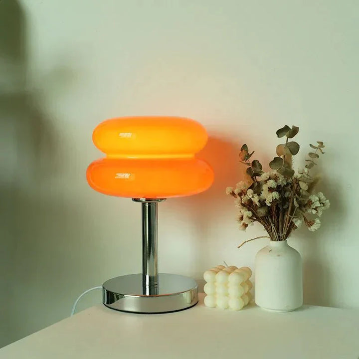 BowLift | Retro Macaron Table Lamp made of colored glass