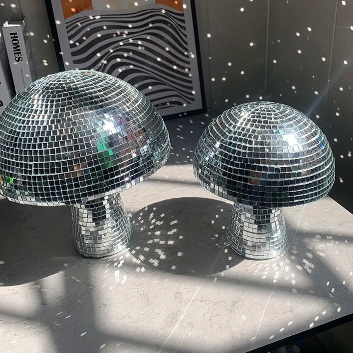 BowLift | Retro-Style Glass Disco Mushroom Decoration