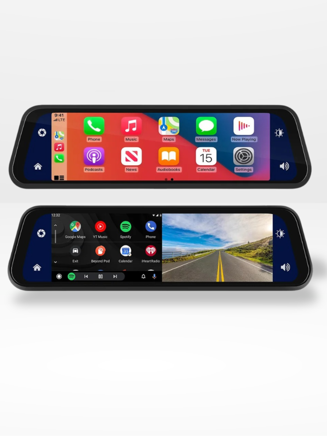BowLift | Rearview Mirror Dash Cam 4K Front & Rear | CarPlay & Smart Driving Assistant