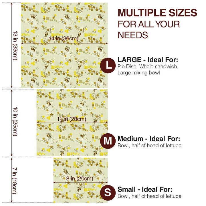 BowLift | Reusable Beeswax Food Wrap (3 pcs)