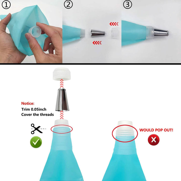 BowLift | Reusable Cake Piping Bags and Nozzles Set