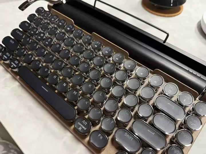 Retro Wireless Keyboard for Focused Work