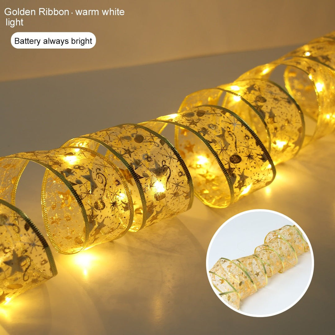 BowLift | Ribbon Fairy Light Christmas Decoration