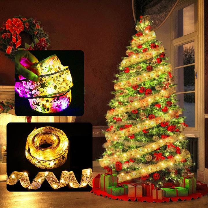 BowLift | Ribbon Fairy Light Christmas Decoration