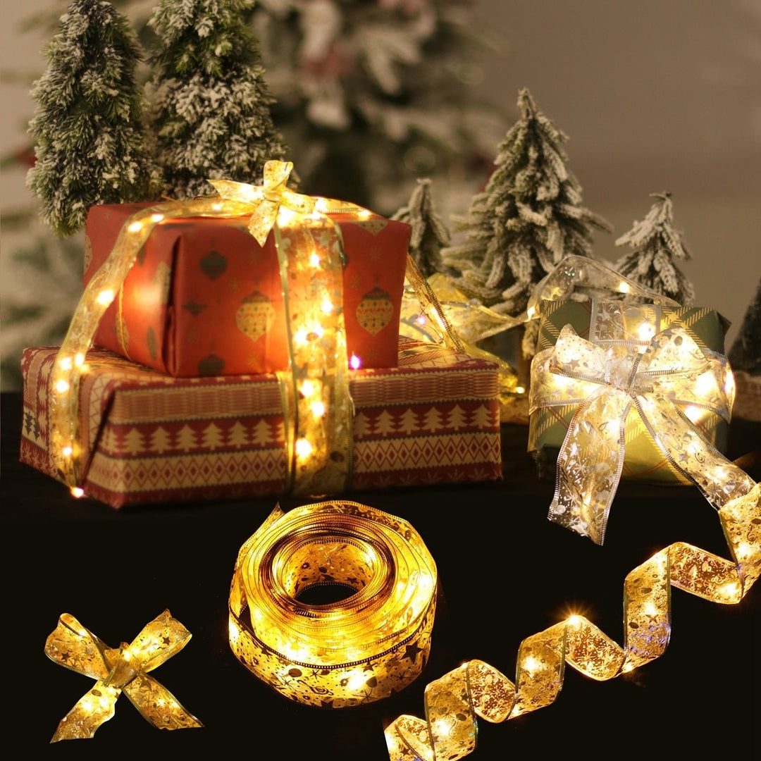BowLift | Ribbon Fairy Light Christmas Decoration
