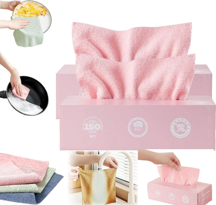 20 pcs Microfiber Cleaning Cloth with Box Bowlift