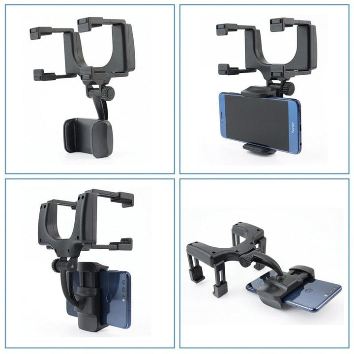 BowLift | Roadview – Rearview Mirror Phone Mount with 360° Rotation & Telescopic Arm