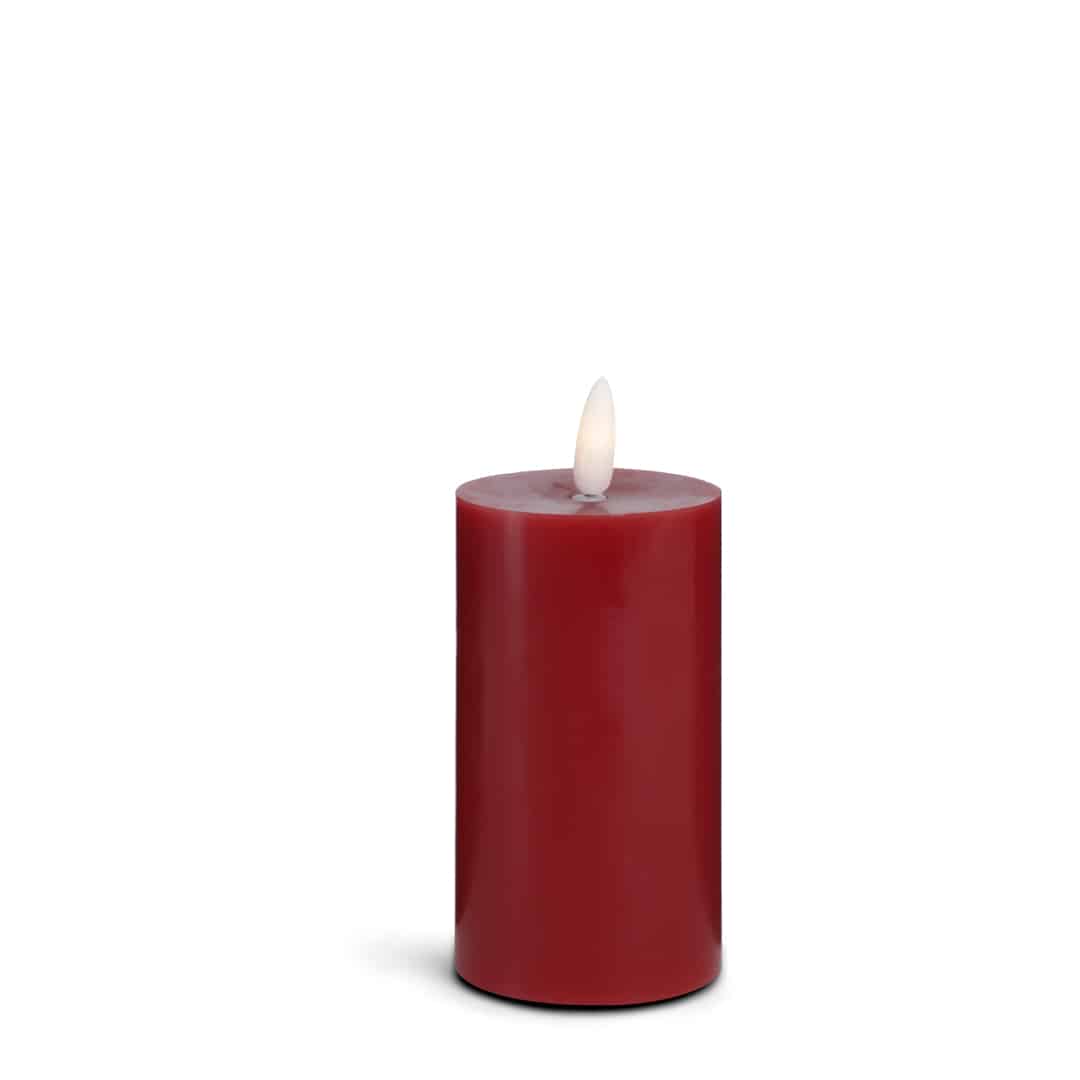 LED Candle (1 piece) with realistic 3D flame 5 x 12.5 cm | Bowlift