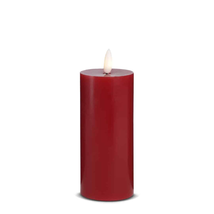 LED Candle (1 piece) with realistic 3D flame 5 x 15 cm | Bowlift