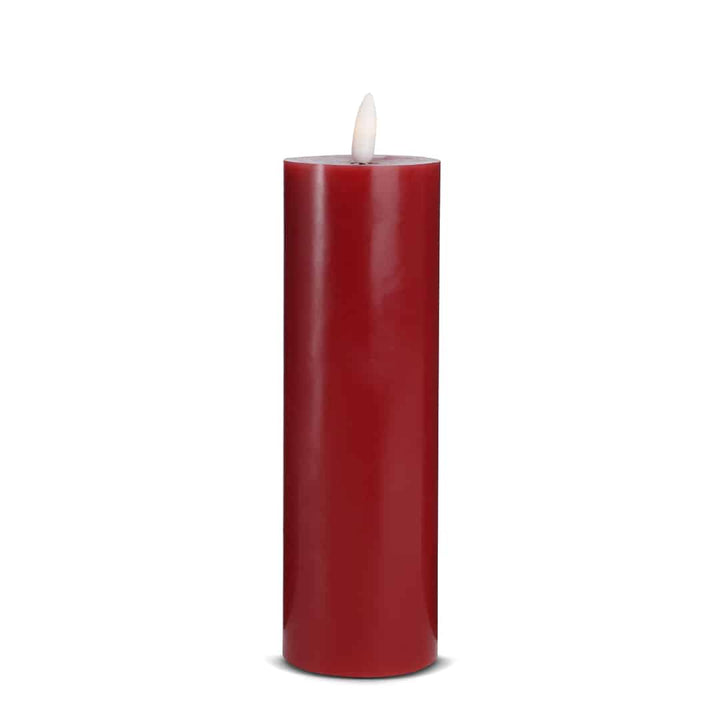 LED Candle (1 piece) with realistic 3D flame 5 x 20 cm | Bowlift