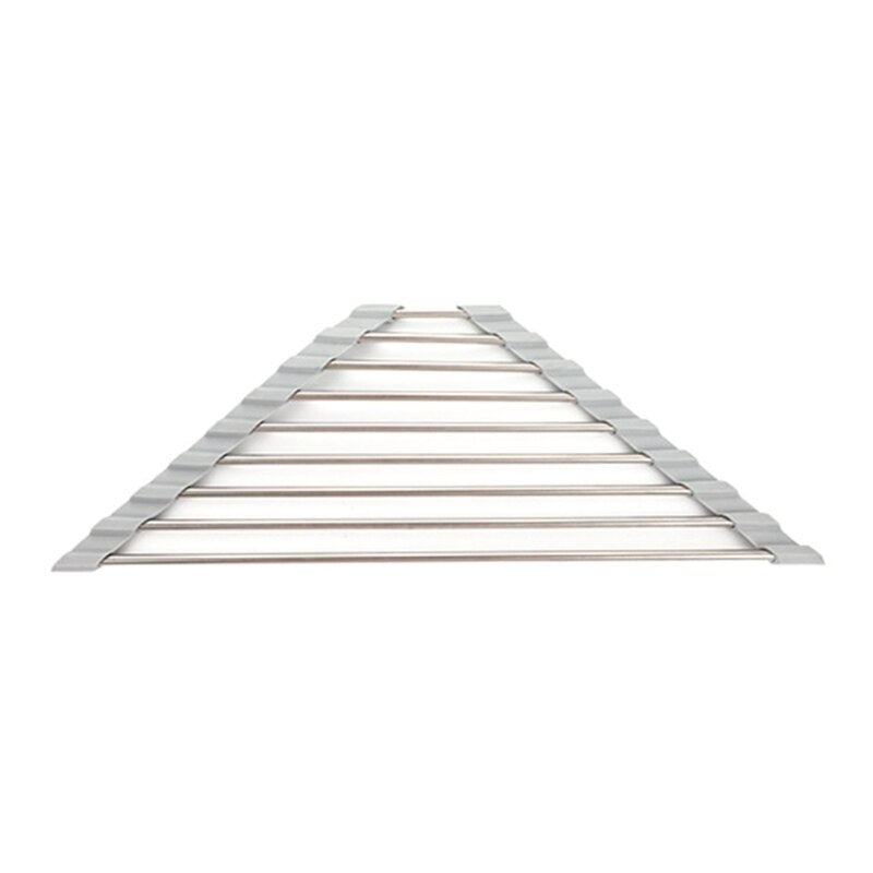 Roll Up Triangle Dish Drying Rack for Sink Corner Over the Sink Caddy | Bowlift