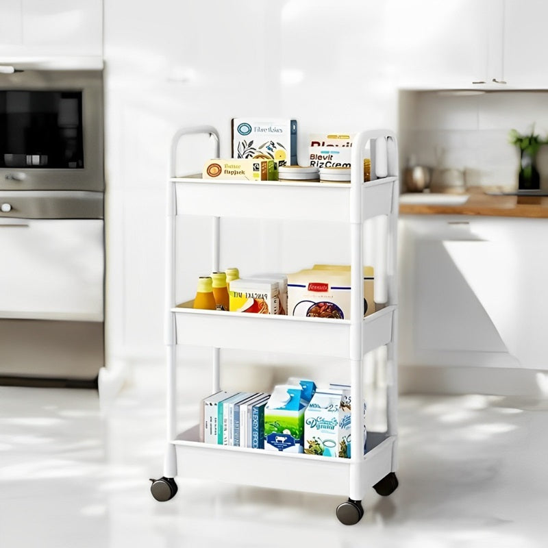 BowLift | 3-Tier Multifunctional Rolling Cart with Wheels