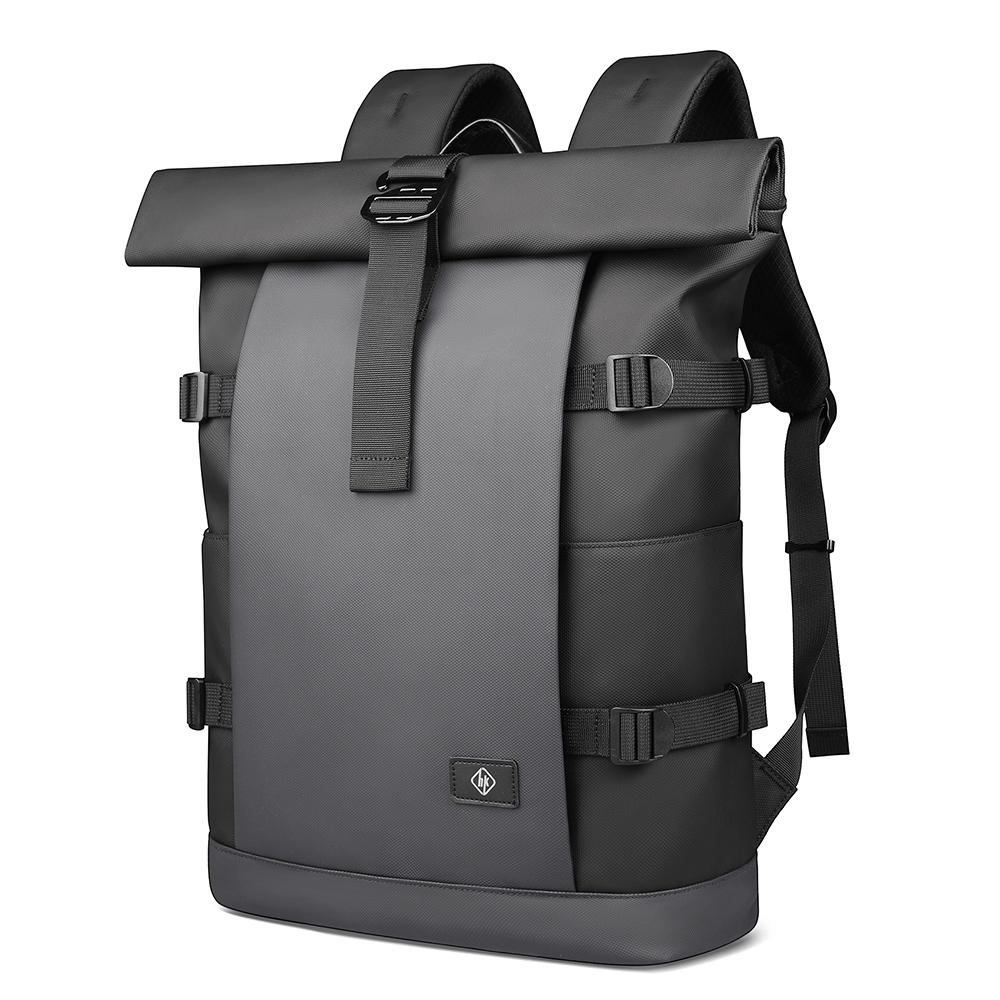 BowLift | ROLLTRAIL Rolltop Backpack – Expandable 17" Laptop Bag, Waterproof, Anti-Theft, Outdoor & Travel-Ready