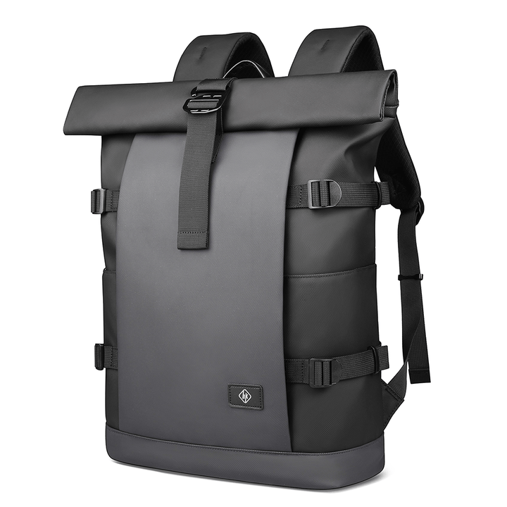 BowLift | ROLLTRAIL Rolltop Backpack – Expandable 17" Laptop Bag, Waterproof, Anti-Theft, Outdoor & Travel-Ready