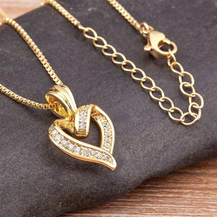 BowLift | Romantic Diamond Heart Pendant Necklace