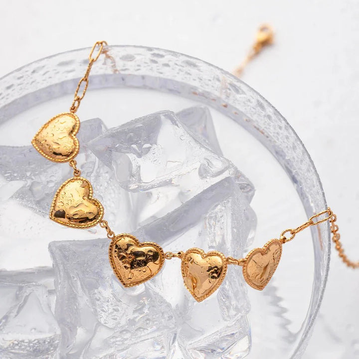 BowLift | Romantic Five Heart Pendant Necklace
