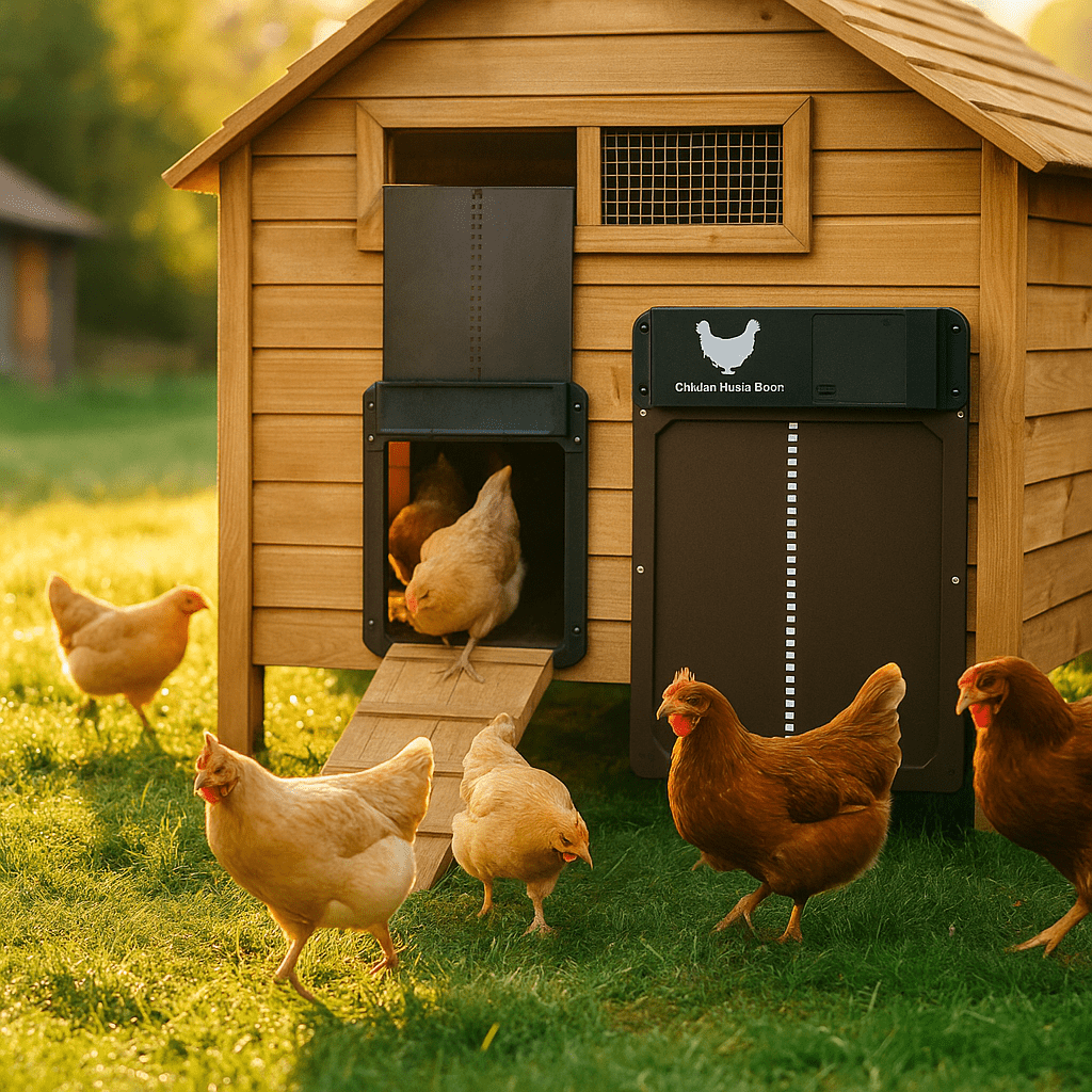 BowLift | ROOSTSECURE – Automatic Chicken Coop Door with Light Sensor & Weather Protection