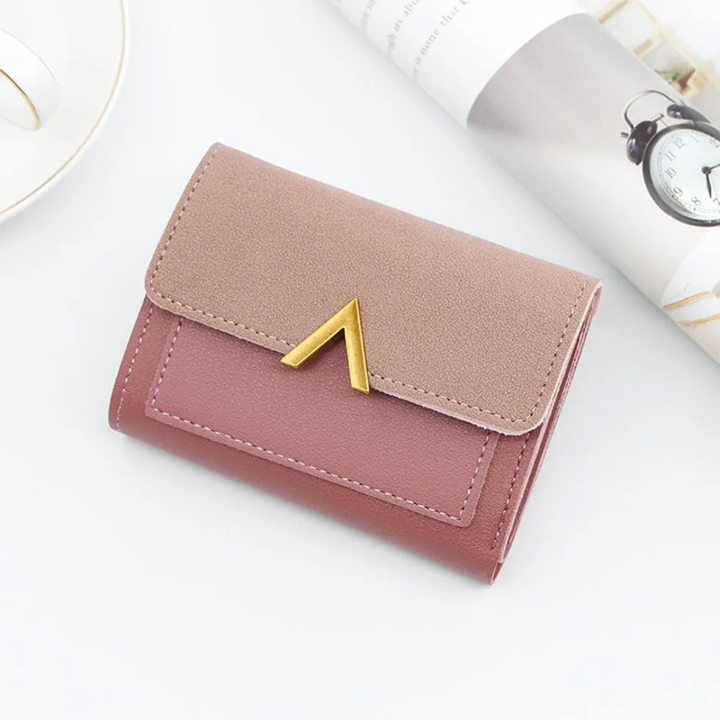 Compact Leather Wallet for Women Bowlift