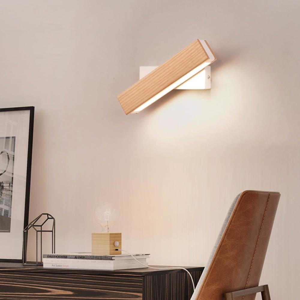 BowLift | Rotatable Wooden LED Wall Lamp - Jasper