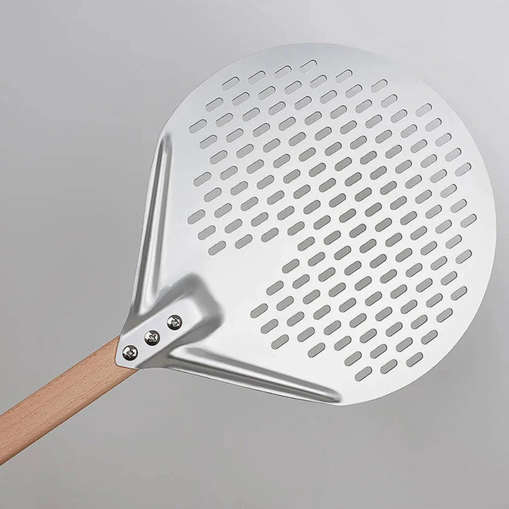 Round Pizza Turning Shovel Pizza Paddle with Wood Handle Pizza Shovel | Bowlift
