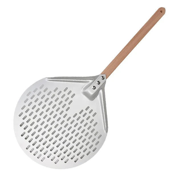 Round Pizza Turning Shovel Pizza Paddle with Wood Handle Pizza Shovel | Bowlift