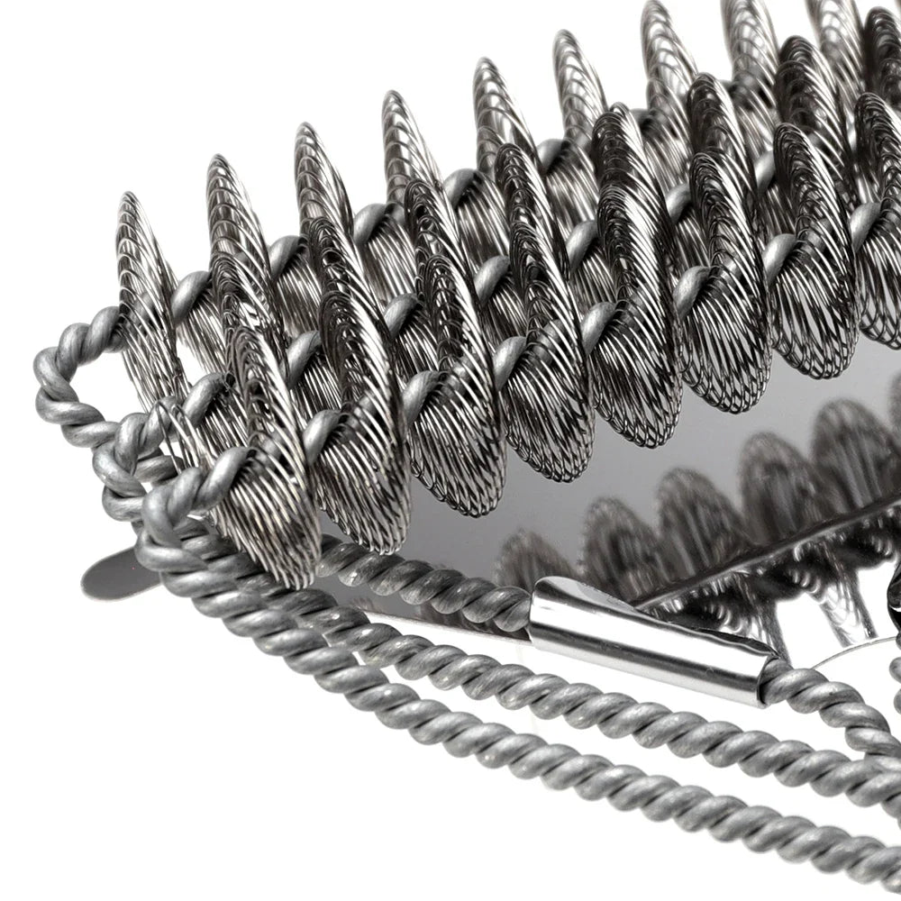 Rust Resistant Stainless Steel Bristle Free BBQ Grill Brush Cleaner | Bowlift
