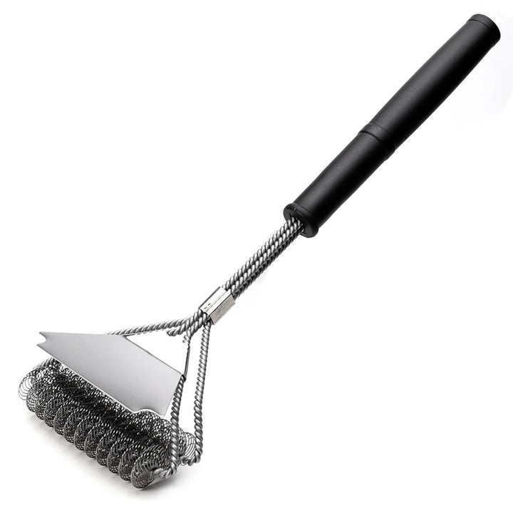 Rust Resistant Stainless Steel Bristle Free BBQ Grill Brush Cleaner | Bowlift